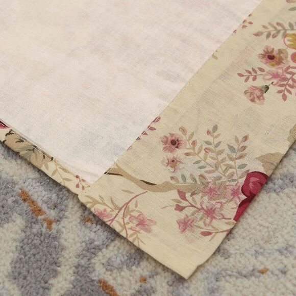 Greenland Home Antique Rose Curtain Panel Pair Set Ecru 42X84 - Picture 4 of 7